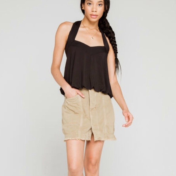 Free People Tops - Free people Cece halter tank. Black XL